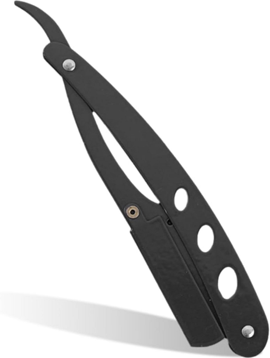 Vintage scheermes van roestvrij staal met ergonomische handgreep