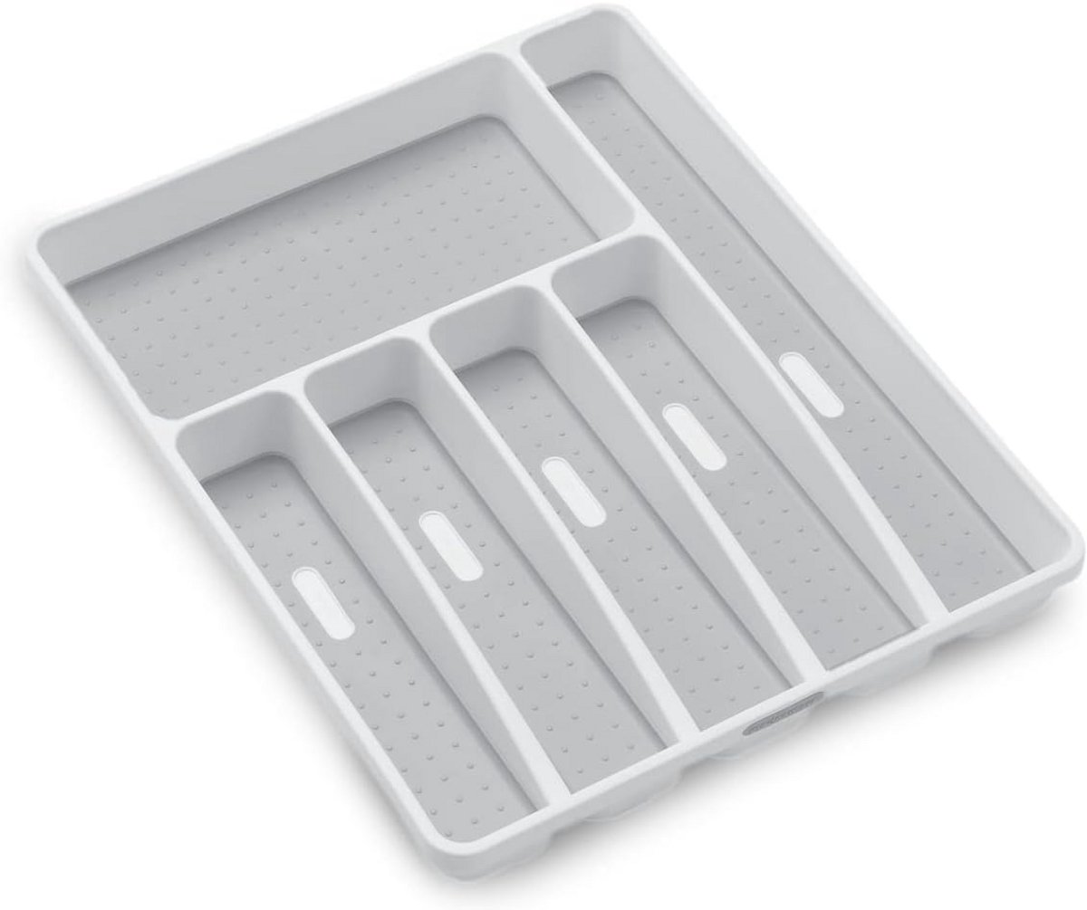 Opbergbak met 6 vakken, 41 x 33 x 4,5 cm, Wit