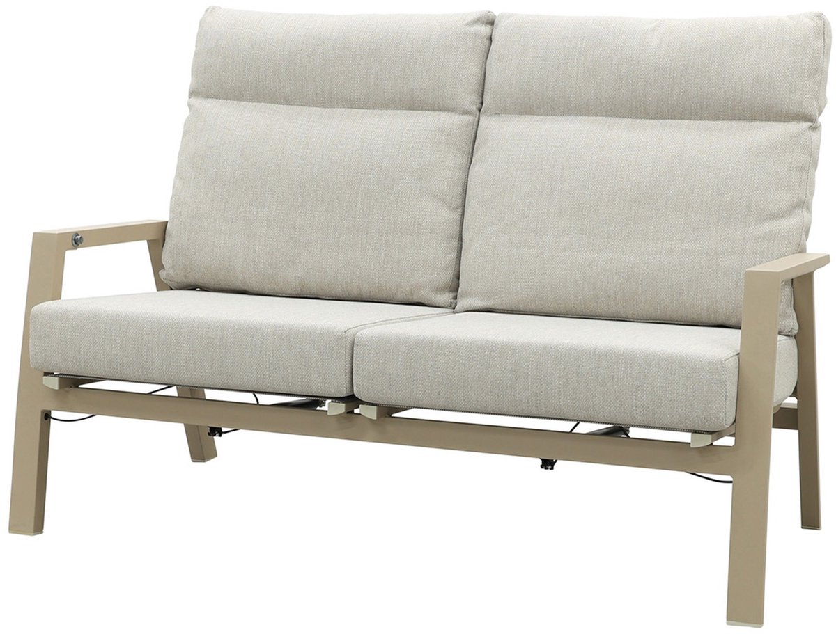 Lagos verstelbare 2-zits loungebank - Latte