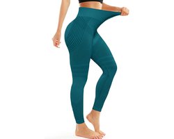 Dames Anti-Cellulite Legging - Hoge Taille Compressie Sportbroek voor Yoga en Fitness - Naadloos Slimming Effect