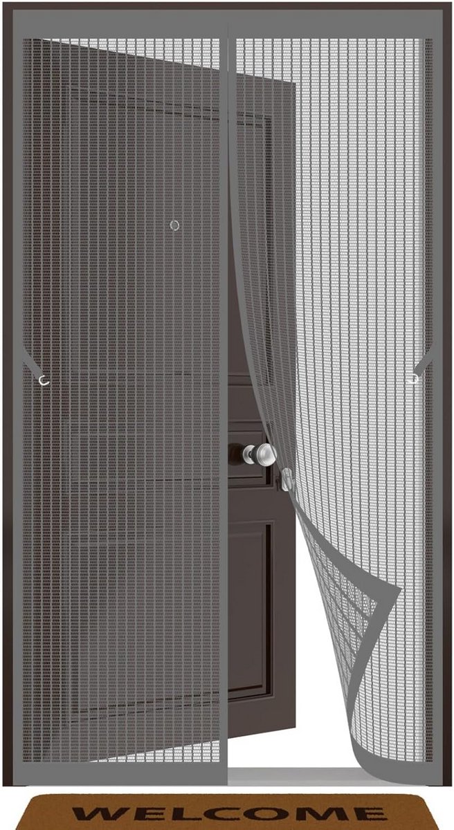Magnetisch Hor voor Deur 175 x 185 cm - Houd Muggen Buiten, Laat Lucht Binnen