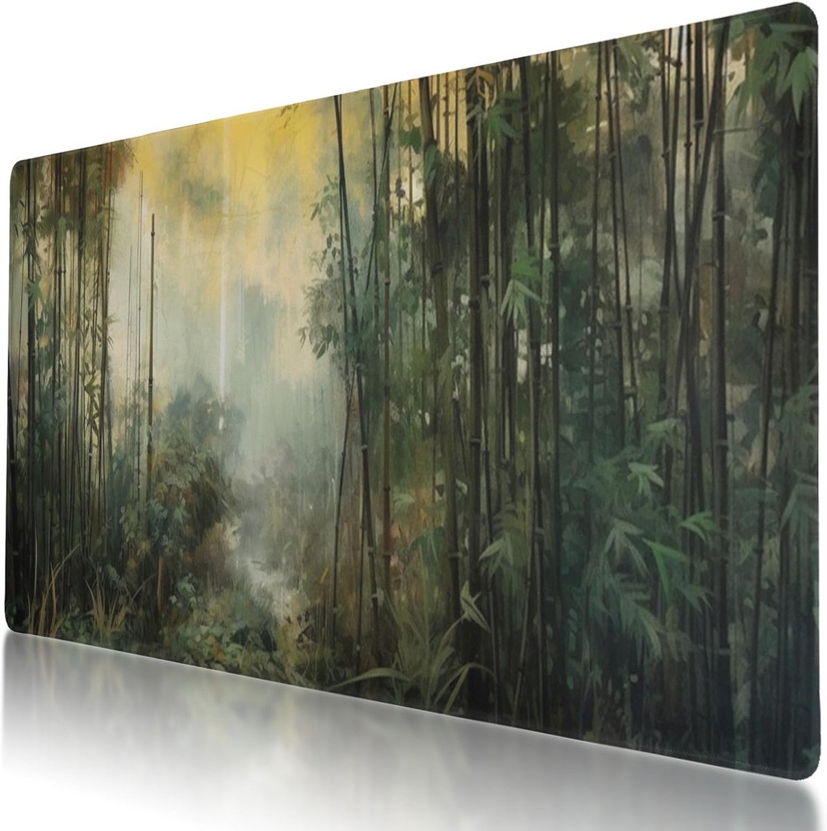 XL Muismat Bamboe Bos Ontwerp - Waterdicht & Antislip voor Kantoor en Gaming