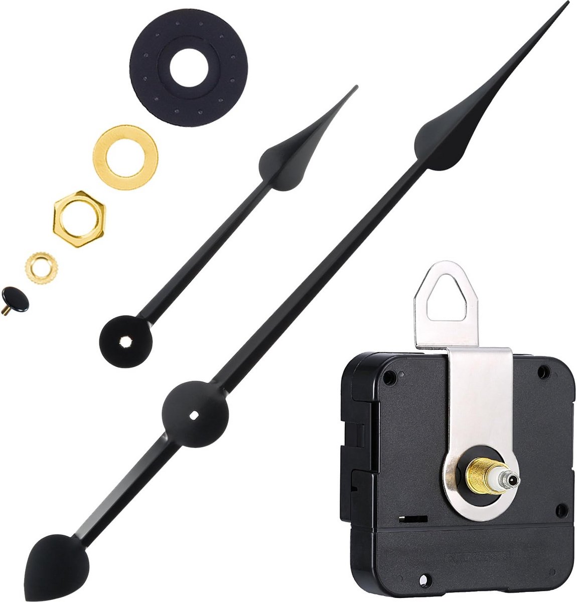 Hoog Koppel Klok Mechanisme met Grote Wijzers voor Klokreparatie en DIY Projecten