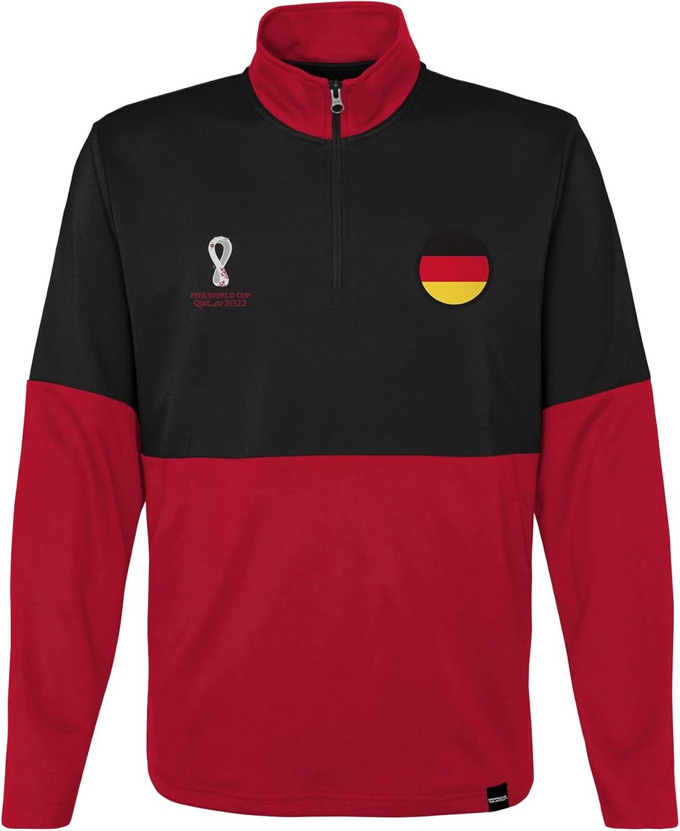WK Voetbal 2022 Quarter Zip Pullover Heren - Officiële Duitsland Team Kleding