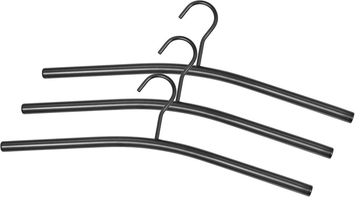 Set van 3 Metalen Kleerhangers voor Jassen en Kleding - Robuuste Garderobe Hangers