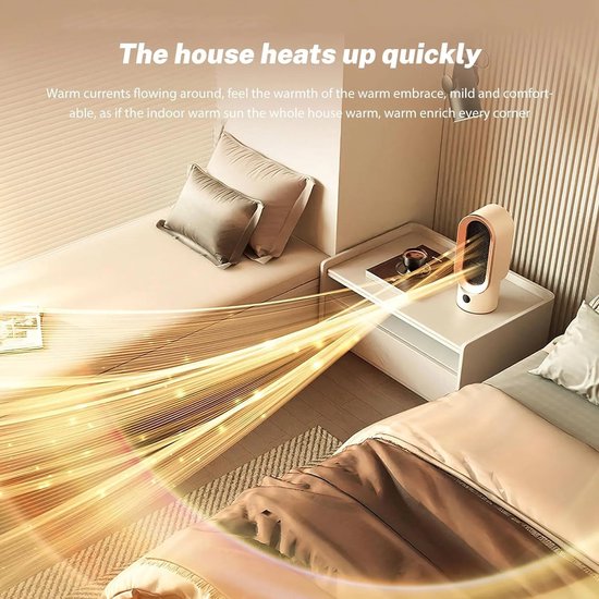 SmartLife Keramische PTC-ventilatorkachel | 1500 W | 2 Warmte Standen Zwenkfunctie Display 10 49 0c Android Ios Wit