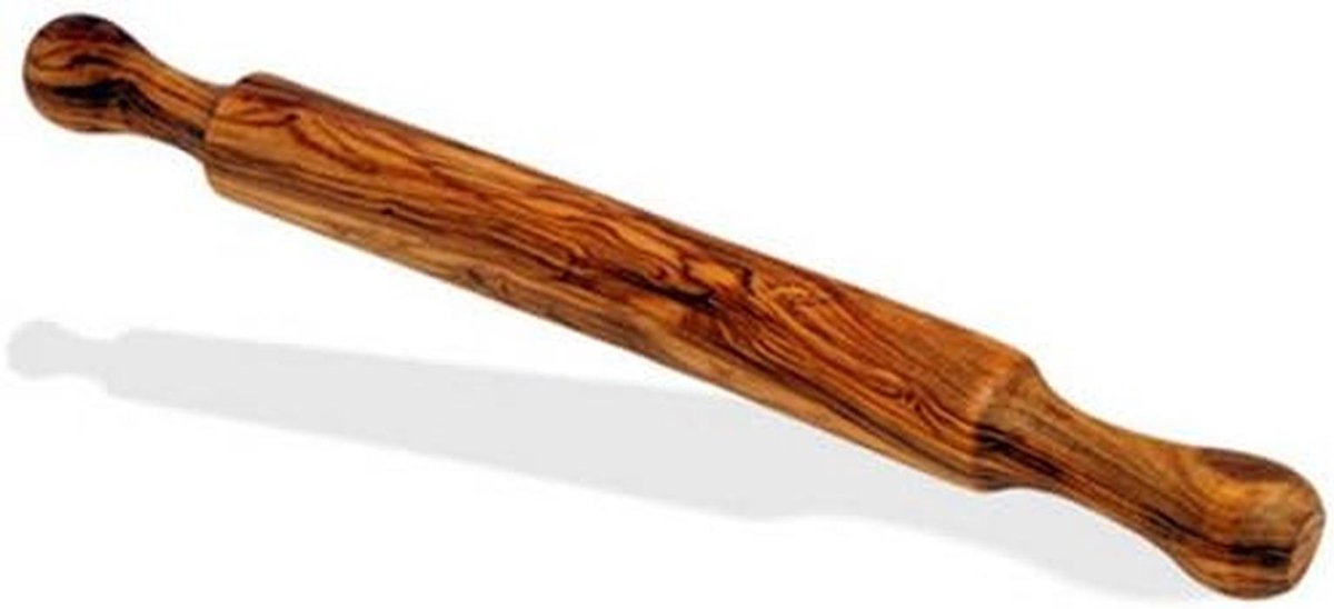 Ambachtelijke Olijfhouten Deegroller 40 cm - Handgemaakt Italië voor Pasta en Gebak