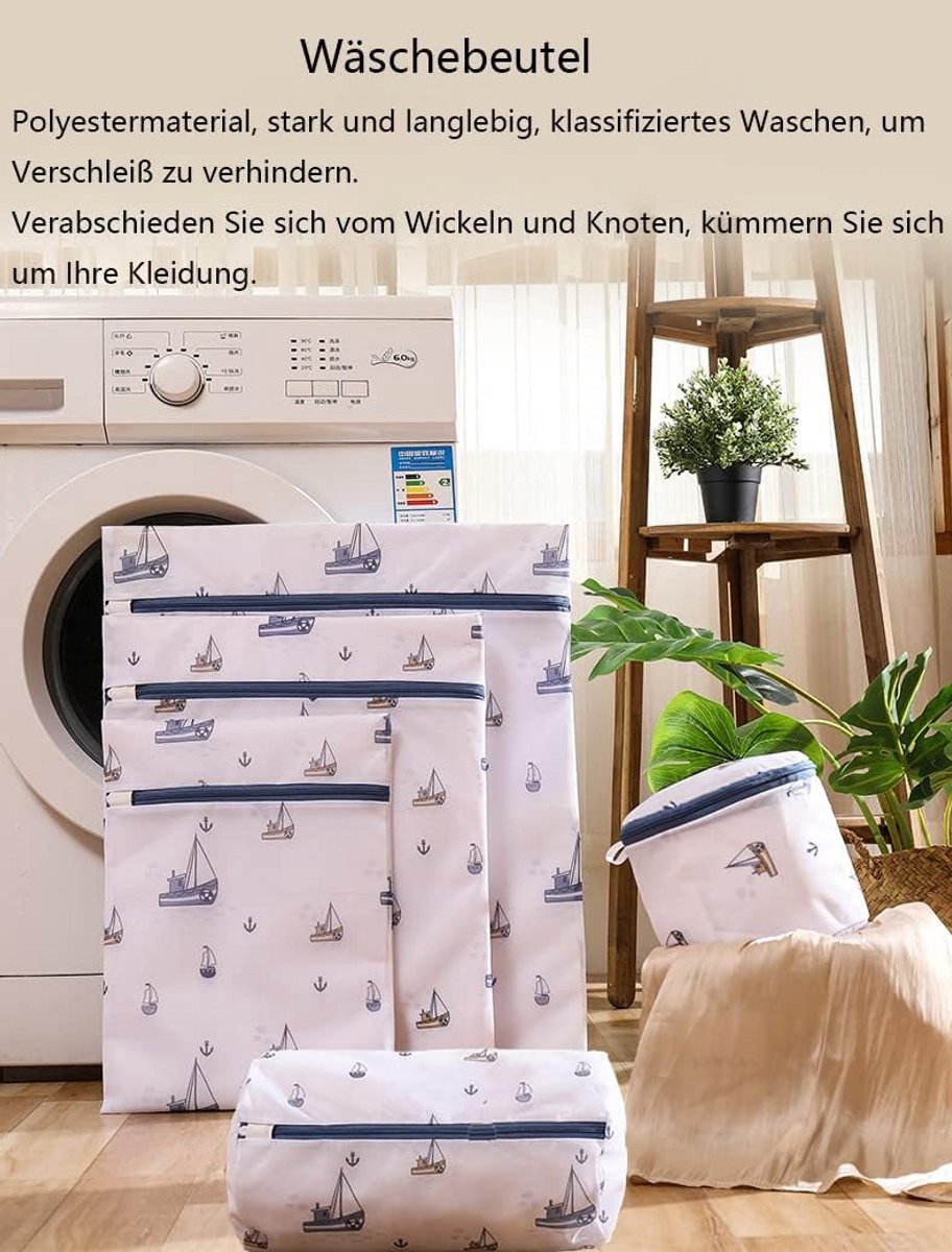 5x Wasmachinewasnetten - Set Fijne & Grove Machinewasbescherming