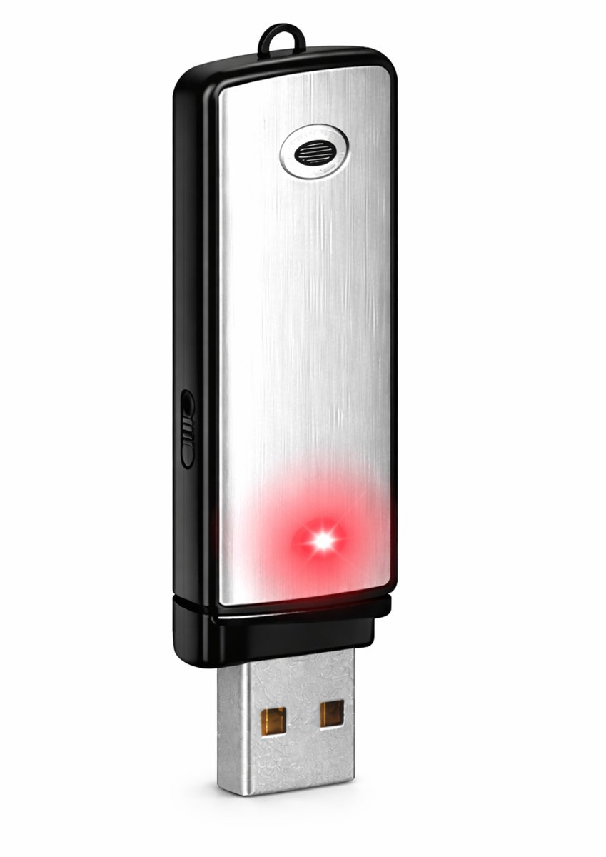 Afluisterapparaat Mini - Afluisteren & opnemen - Spy Recorder - Voice Recorder - Dictafoon - Afluisterapparatuur - 8GB