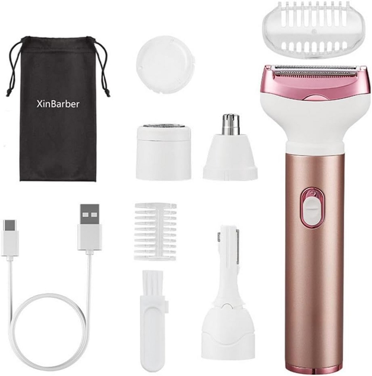 Draadloze 4-in-1 Elektrische Epilator voor Vrouwen - Pijnloos en Oplaadbaar