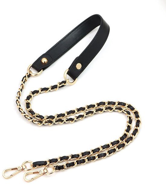 QUARKZMAN Tasketting, 119 cm leren ijzeren tasriem, handtasketting