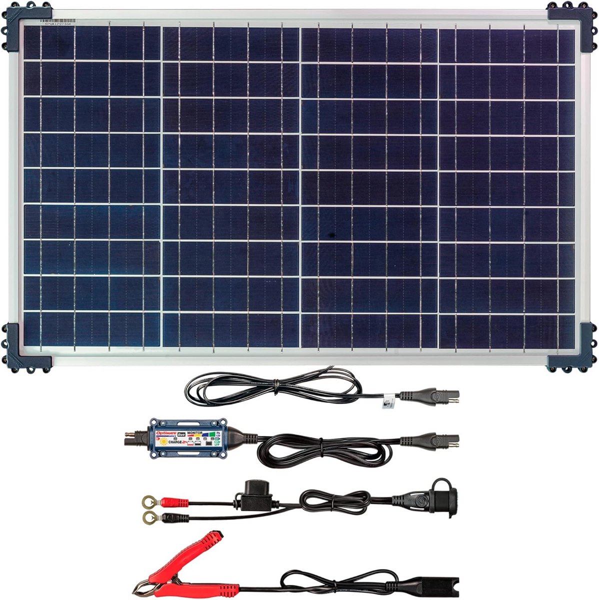 40W Zonnepaneel Acculader Druppellader voor 12V Accu's - Slimme Zonnelader & Monitor