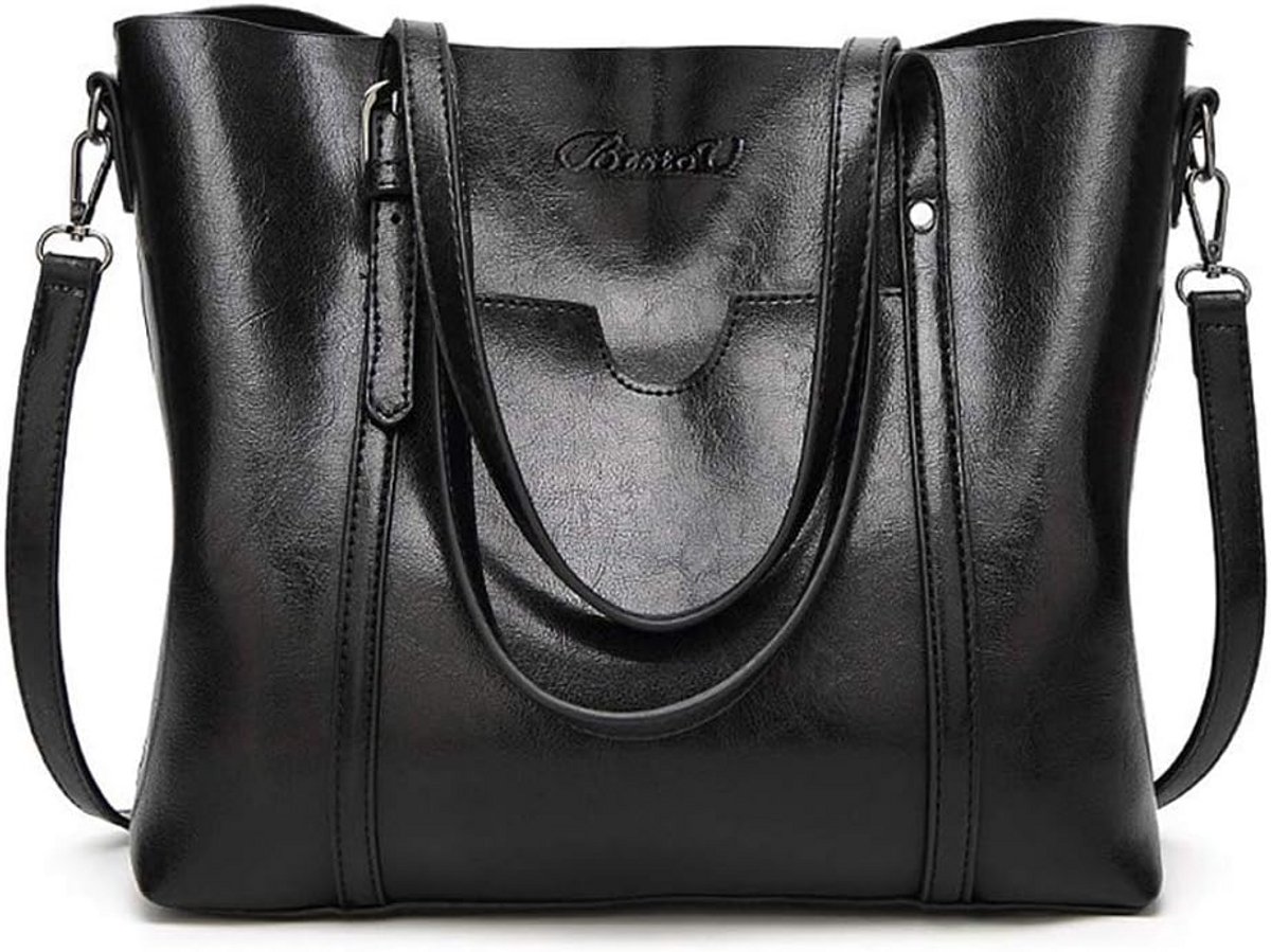 Dames Handtas van PU Leer Grote Shopper met Verstelbare Schouderband