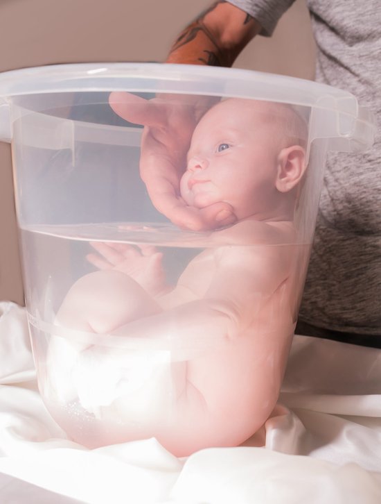 Tummy Tub Original - Blue - Blauw - Baby Bad - Emmer - Bademmer - New born van Tummy Tub — afbeelding 2
