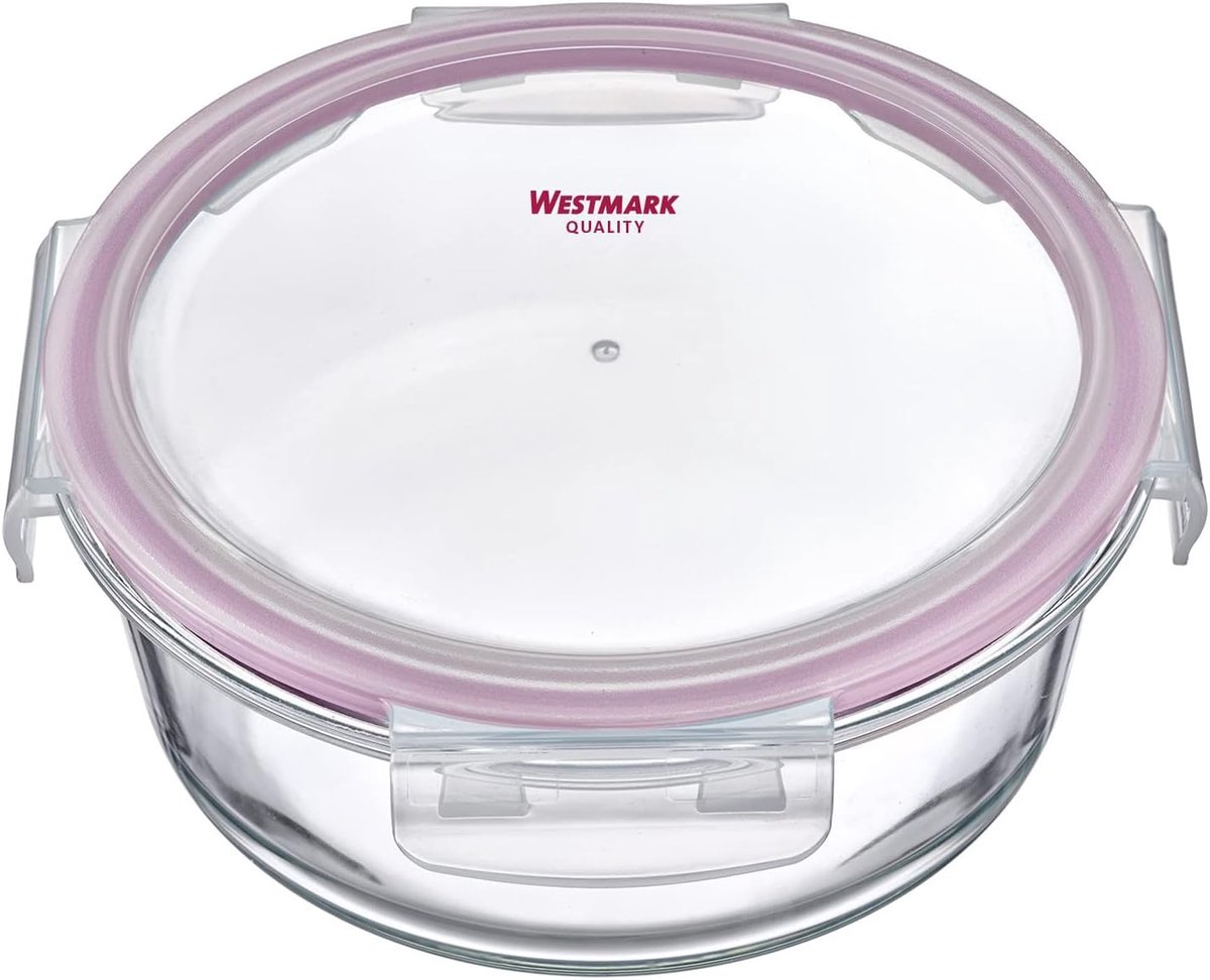 Famanu – Ronde glazen vershouddoos 650 ml – oven/magnetron geschikt, stapelbaar met deksel