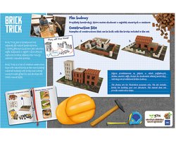 Brick Trick bouwset XL bouwplaats - creatief speelgoed met echte stenen.