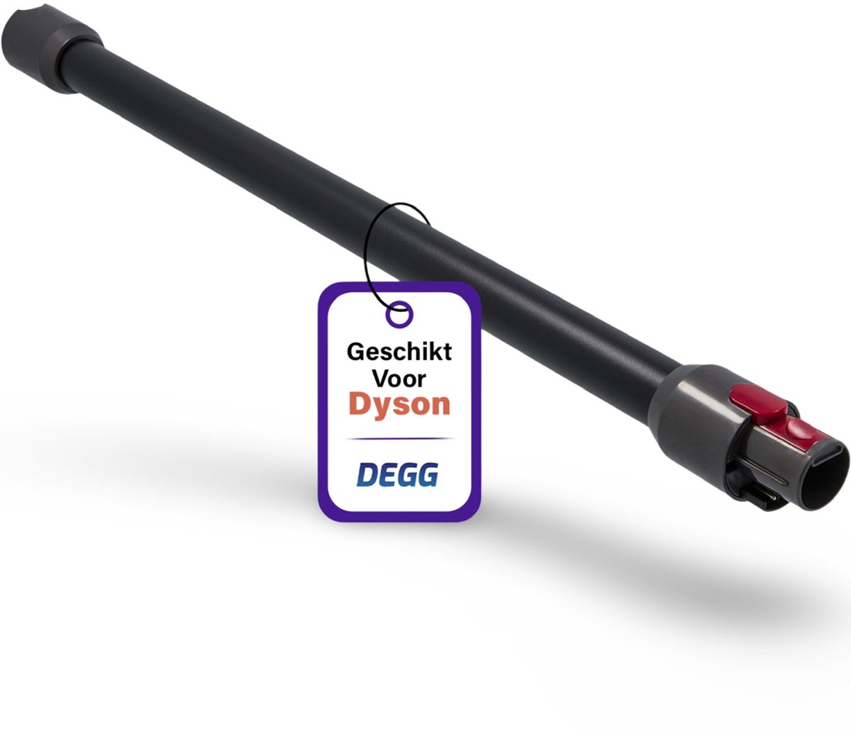 DEGG® - Zuigbuis Geschikt voor Dyson - Steel, Stang, Telescoopbuis - Zwart - Voor V7, V8, V10, V11 en V15 - Topkwaliteit