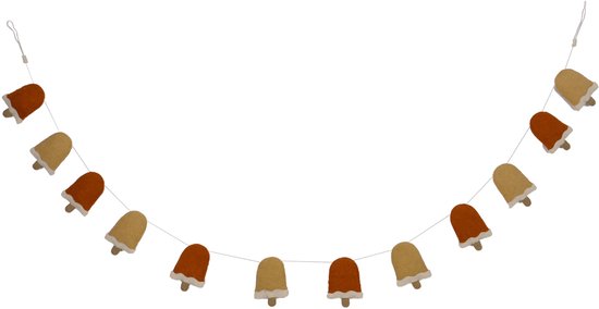 Guirlande en Feutres KidsDepot Séparation - Anniversaire - 180 cm avec 12 glaces