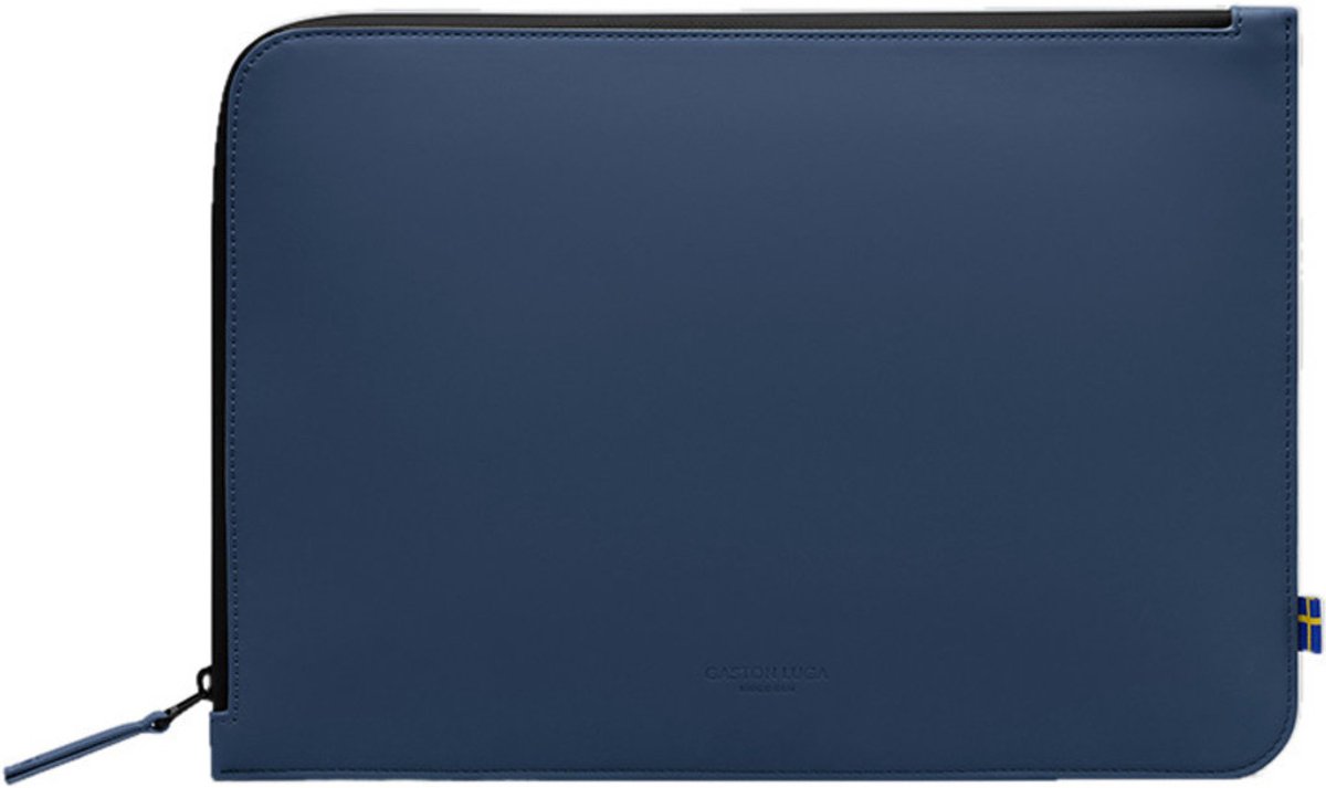 Gaston Luga Laptophoes geschikt voor Laptop | Gaston Luga Däsh Sleeve 13 - 14 inch Laptop hoes - Donkerblauw