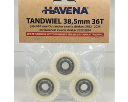 Havena tandwiel 38,5mm 36T voor de Ouxi of Qmwheel - E-Bike Motor Gear Kit – 36T Nylon Tandwiel (Editie 2024)