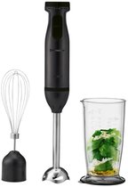 BECKEN Staafmixer 600W - Krachtige Handmixer Met Roestvrij Stalen Voet, 2 Snelheden En 600ml Maatbeker - Wit