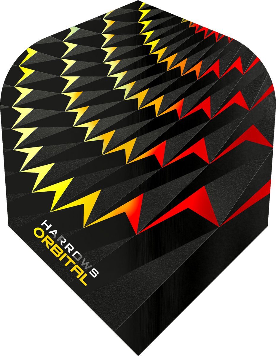 Harrows Orbital Yellow/Red - Dart Flights