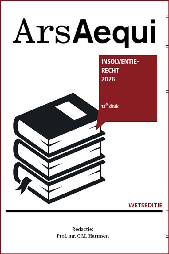 Ars Aequi Wetseditie - Insolventierecht 2026 - cover