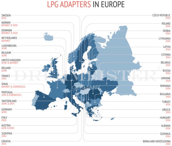 Vuladapter gasfles - Universele DIN/Shell - 21,8 mm links LPG - massief messing van Merkloos — afbeelding 3