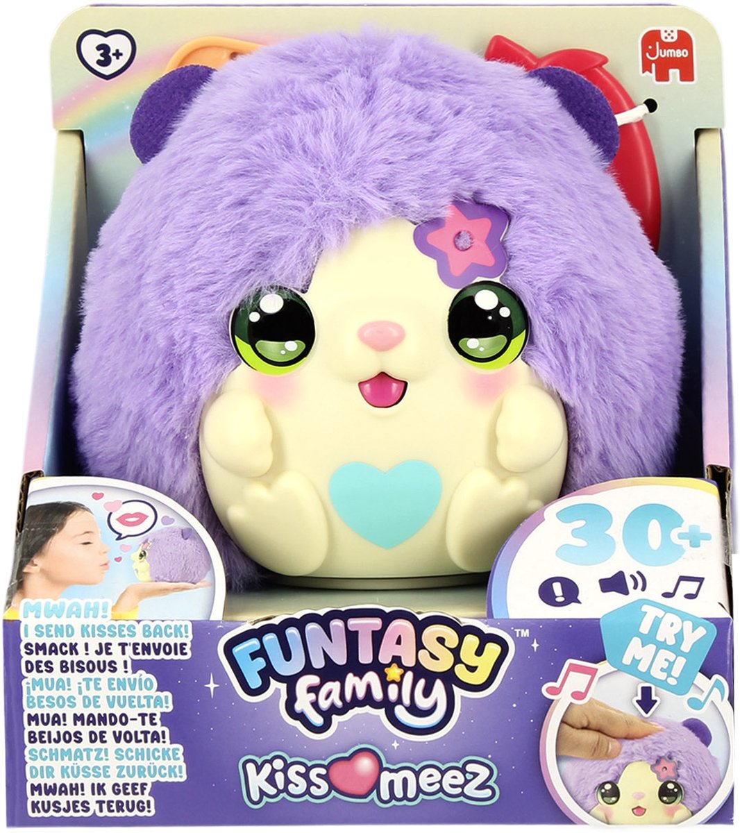 Jumbo - Funtasy Family - Kiss-meez Hamster - Interactieve knuffel - Plush - Vanaf 3 jaar — afbeelding 7