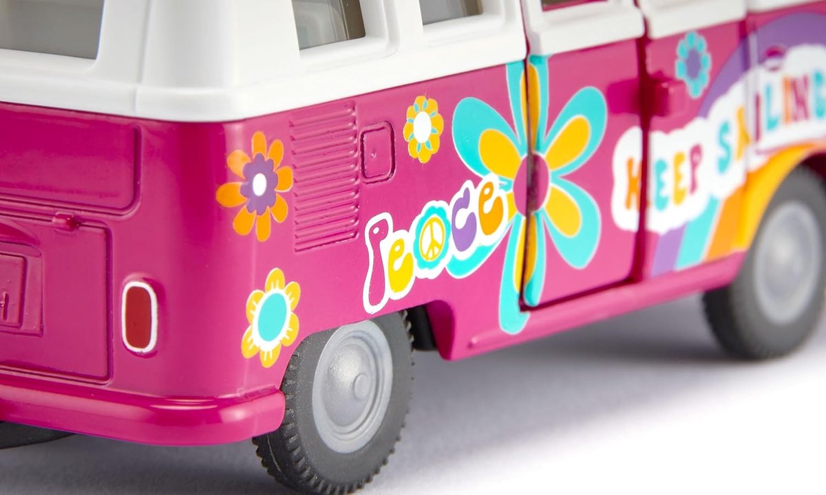 SIKU Super VW T1 Samba Flower Power - metalen model 1:50 thumbnail 3