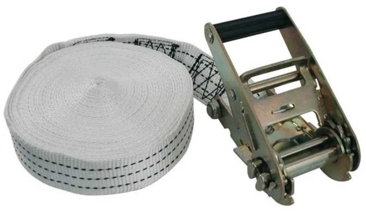 Euromarine Sjorband Met Ratel 4400 Dan 7 M Zilver 50 mm
