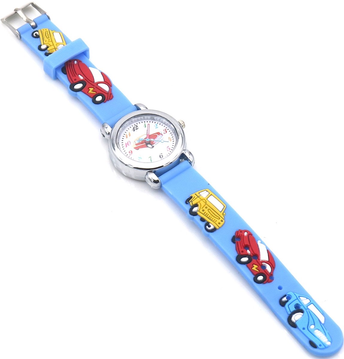 Kinderhorloge - quartz - auto’s - blauw