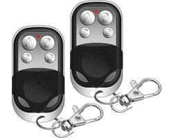 2 stuks - Afstandsbediening - 433 MHz fixed code - Vervangende handzender - Universele garagedeur afstandsbediening - Garagedeurafstandsbediening met vier knoppen - Garagedeur motor opener - Garagepoort Opener