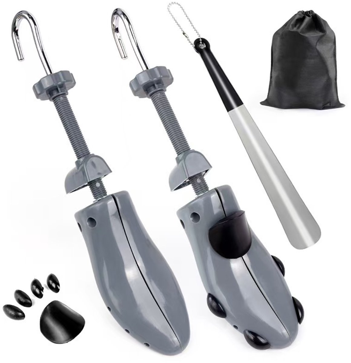 Schoenspanner - Maat 41 t/m 47 - Verstelbare Schoenoprekker - Schoenoprekker - Schoenvormer - Unisex - Grijs