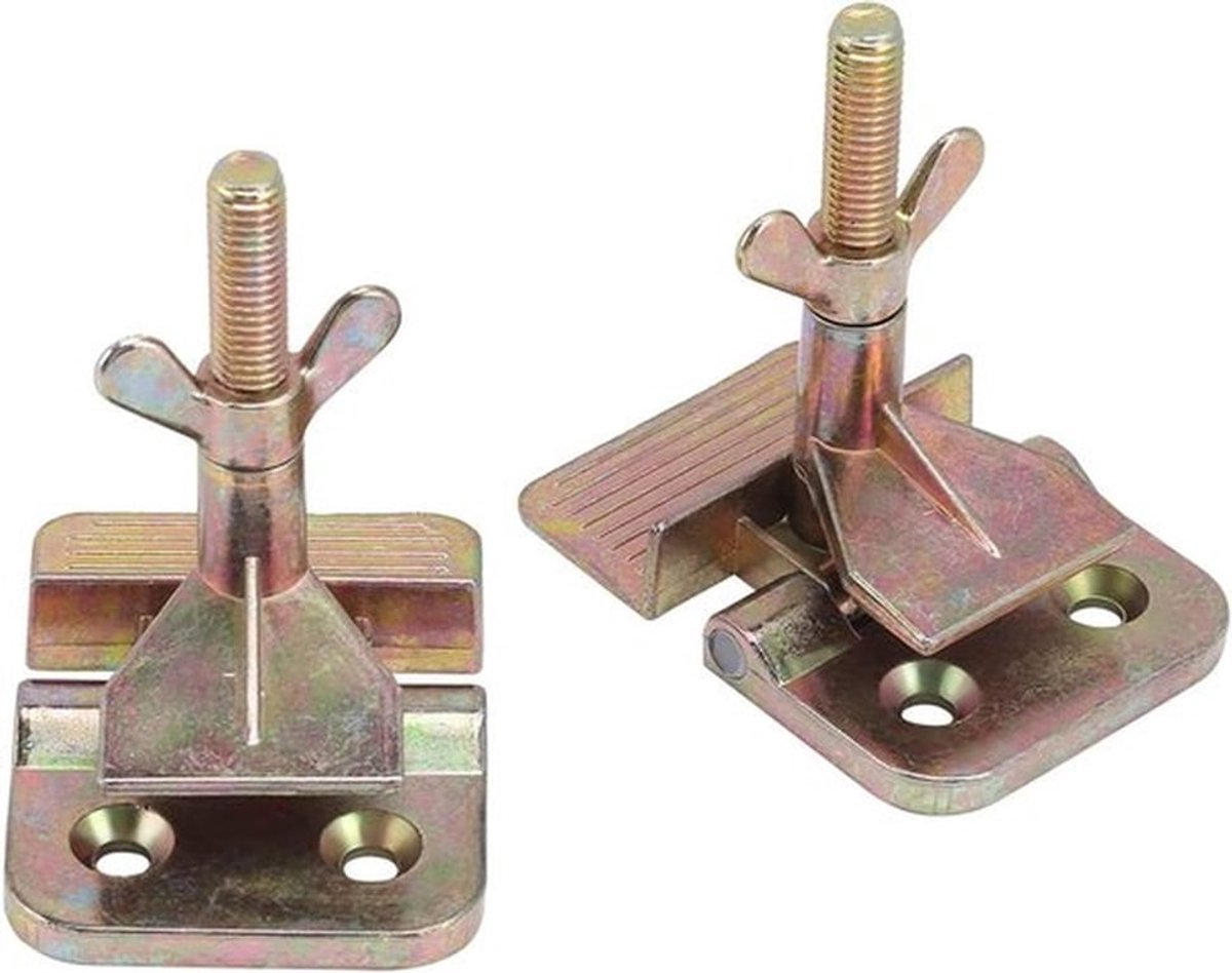Set van 2 Scharnierklemmen voor Zijden Schermafdrukken - Metalen Vlinderframe Bevestigers - DIY Hobbygereedschap met Meer.
