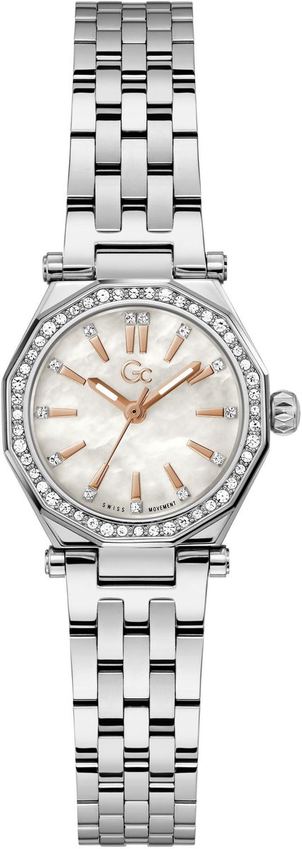 Gc Gc Gleam Mini Quartz Analoog Horloge Zilver Kast: 100% Roestvrij Staal | Bracelet 100% Roestvrij Staal 26 mm Z54004L1, Z54005L9, Z54006L9