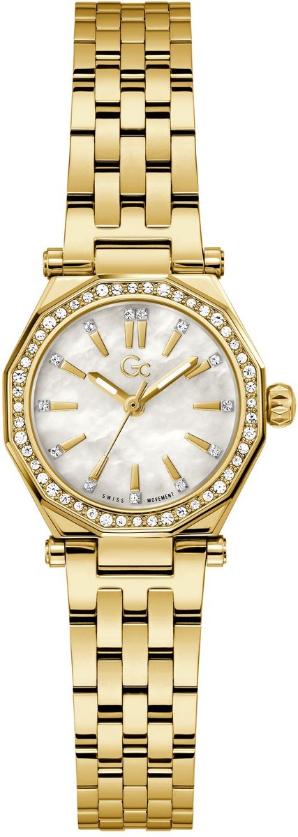 Gc Gc Gleam Mini Quartz Analoog Horloge Geel Goud Kast: 100% Roestvrij Staal | Bracelet 100% Roestvrij Staal 26 mm Z54004L1, Z54005L9, Z54006L9