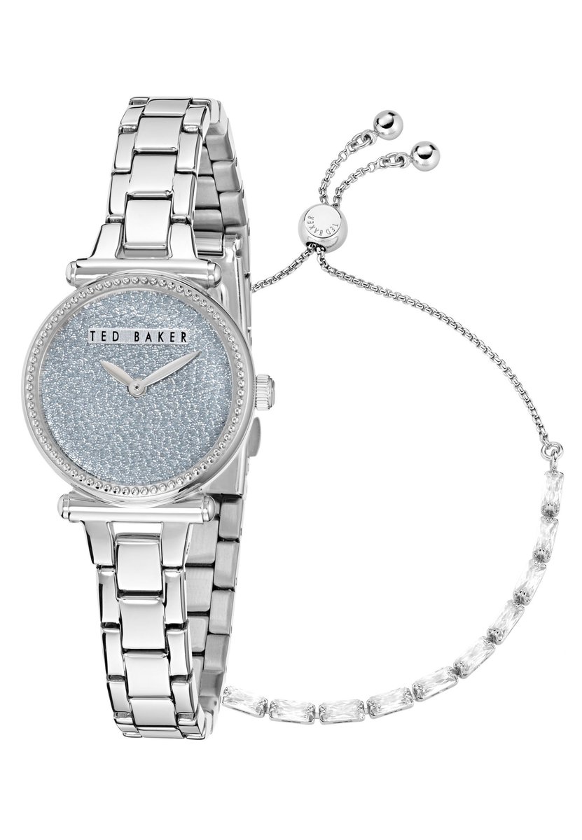 Ted Baker Jolyye Quartz Analoog Horloge Zilverkleurig Kast: 100% Roestvrij Staal | Armband: 100% Roestvrij Staal 26 mm BKGJLF507W0, BKGJLF508W0