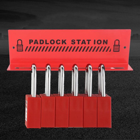 Lotov Rack Lockout Hangslotstation voor Veiligheid - Wandgemonteerd Rack voor Loto ...