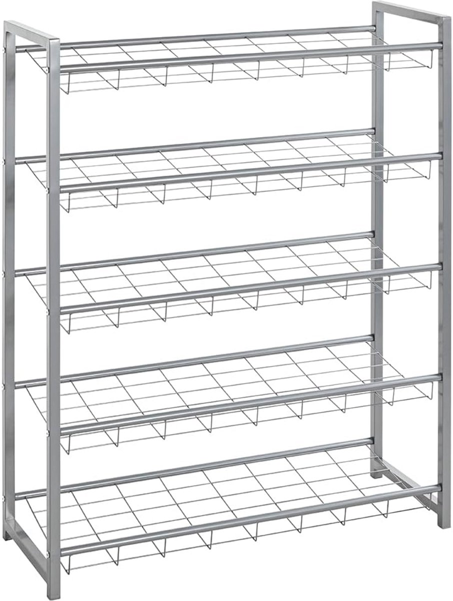 Stijlvol Schoenenrek van Metaal - 80 x 30 x 106 cm