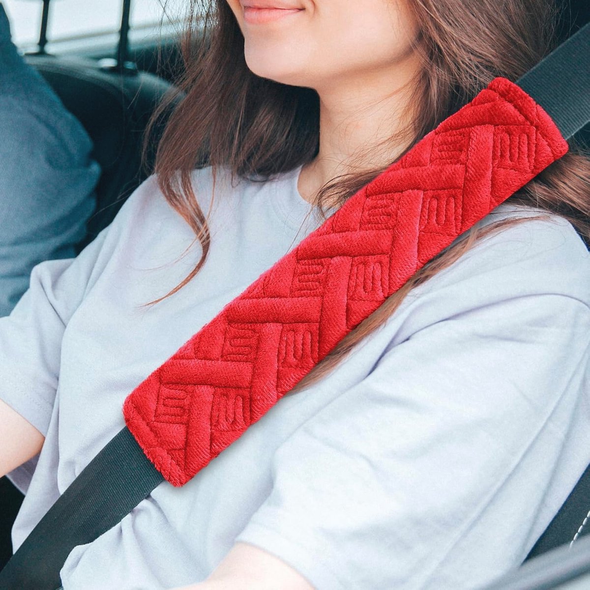 Veiligheidsgordelpads 2 stuks - Comfortabele gordelkussens voor auto, universeel voor volwassenen en kinderen