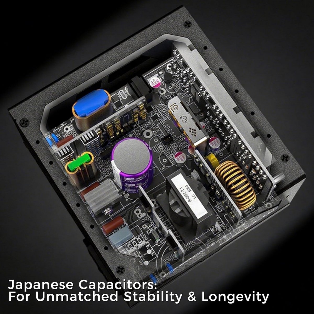 750W Voedingseenheid Voor Gaming En High-Performance Pc'S - afbeelding 2