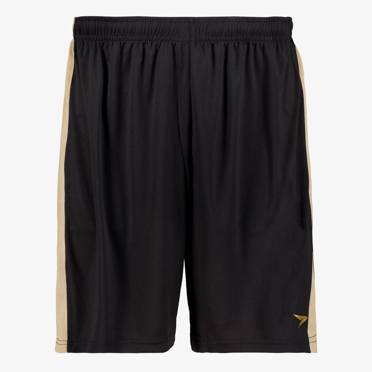 Dutchy heren voetbalshort zwart beige - Maat L