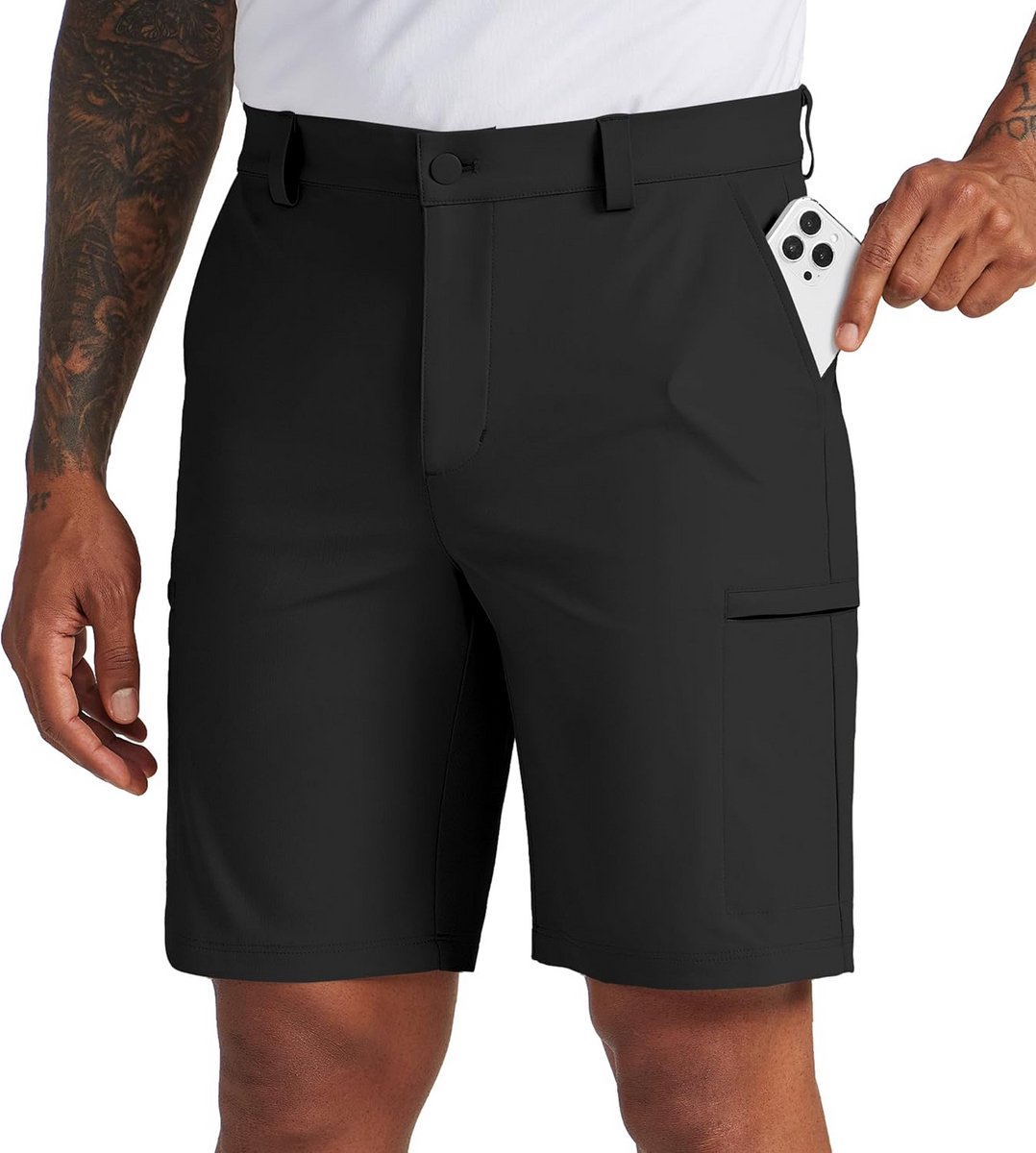 Heren Golfshorts - Sneldrogend, Stretch, Casual Cargoshorts met Zakken