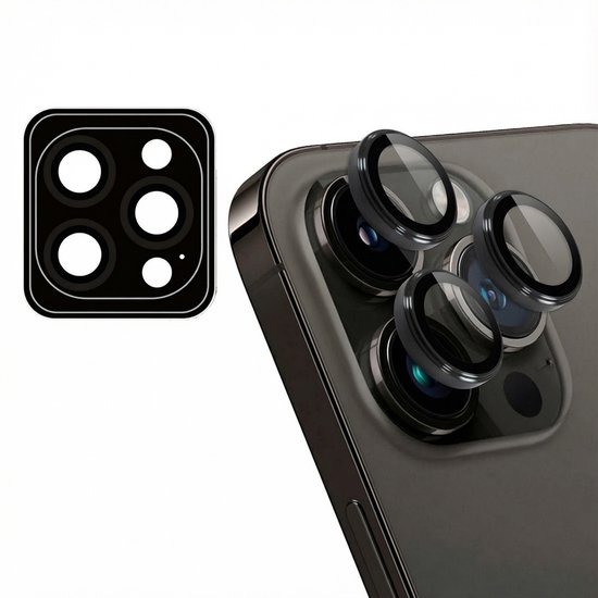 iMoshion 2 Pack Camera lens protector - Protecteur d'écran iPhone 15 Pro / 15 Pro Max - Zwart