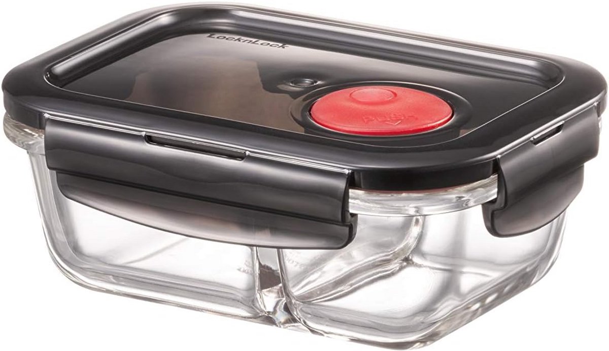 Glazen Bewaardoos Vierkant met Deksel - Oven, Magnetron en Vriezerbestendig (320 ml)