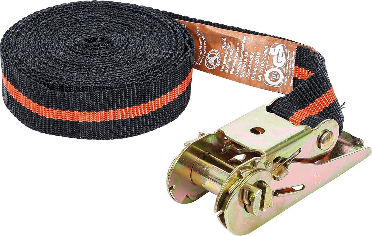 Robuuste Spanband met Ratel - 5 Meter Lang en 25 mm Breed