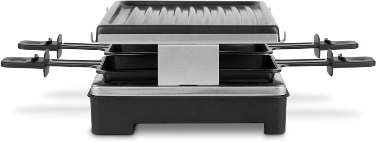 RVV® Gourmetstel 4 personen - Gourmetstellen - Gourmet - Zwart - 22cm x 22cm x 12cm – foto 2