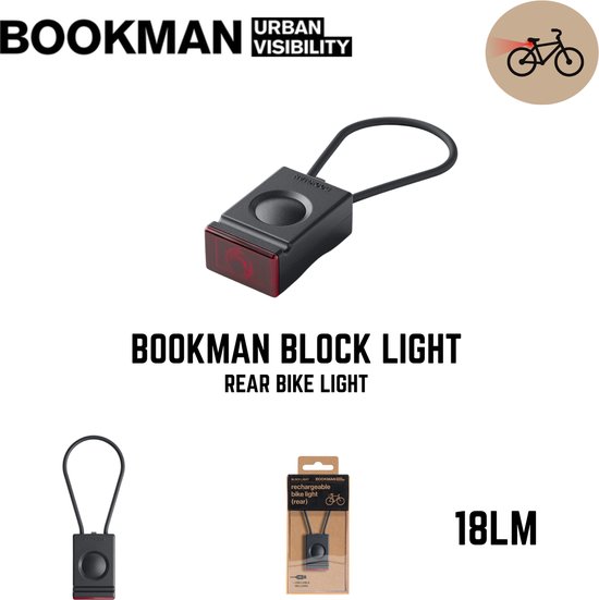 Bookman Block Light Fietsverlichting - Led Achterlicht — afbeelding 2