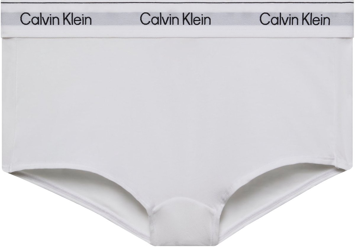 Calvin Klein Boyshort van katoen en modal - Wit
